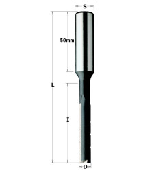 Vente de Mèches à mortaiser à coupe droite avec brise-copeau "pro" - D : 8 - l : 60 - L : 115 - S : 13 - Rotation : GAUCHE CMT, 