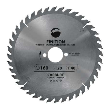 Vente de Lame carbure / portative D.160x30x40Z Alt. / Bois Leman, numéro 12131 / mn_965.160.3040 à 32,08 €HT soit 38,49 €TTC. 