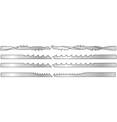 Vente de ASSORTIMENT 12 LAMES A CHANTOURNER Bout lisse Leman, numéro 12855 / mn_2849.12 à 5,83 €HT soit 6,99 €TTC. 