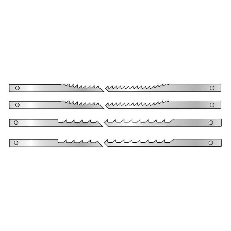 Assortiment 12 Lames A Chantourner A Ergots ref 2949.12 Leman