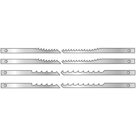 Assortiment 12 Lames A Chantourner A Ergots ref 2949.12 Leman