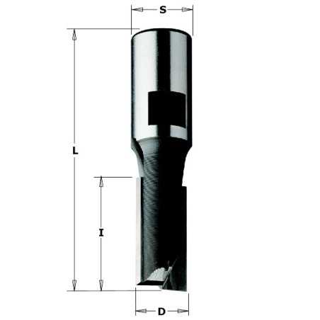 Vente de Mèches à défoncer pour défonceuses et mortaiseuses - D : 18 - l : 45 - L : 77 - S : M10 - Rotation : DROITE CMT, numéro