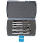 Coffret 6 Meches A Mortaiser Coupe Helico Gauche Acier ref 322.500.01 Leman