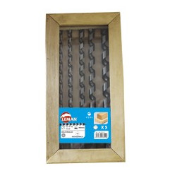 Vente de COFFRET 5 MECHES D.6/8/10/12/14 Lt.235 queue 6 pans Charpente Leman, numéro 13805 / mn_307.500.05 à 42,91 €HT soit 51,