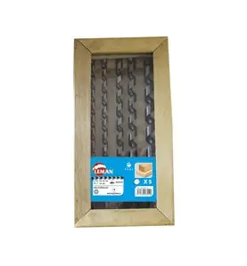 Vente de COFFRET 5 MECHES D.12/14/16/18/20 Lt.460 queue 6 pans Charpente Leman, numéro 13806 / mn_308.500.05 à 50,83 €HT soit 6
