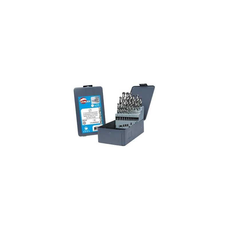 Coffret 19 Forets Metal Acier Pro D.1 A 10Mm ref 802.000.19 Leman