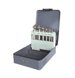 Vente de COFFRET 6 FRAISES CONIQUE Acier à 90° triple tranchant Leman, numéro 13821 / mn_808.000.06 à 86,66 €HT soit 103,99 €TTC