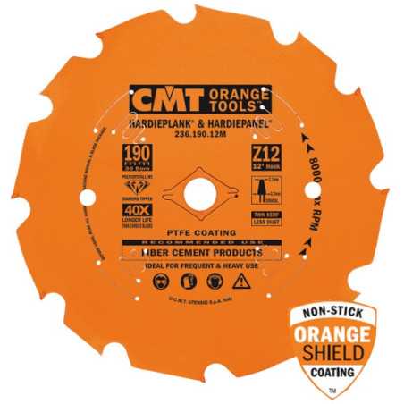 Lame circulaire diamant pour machine portative 190 x 1.6 / 2.2 x z 4 al 30 pour decoupe materiaux abrasifs, mdf, ref 23619004