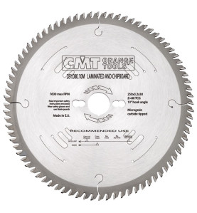 Vente de Lame circulaire  scie a format
dia 300 x 2.2 / 3.2 z.72 al 30
ref 28107212m CMT, numéro 1943 / cmt_28107212M à 78,33 €H