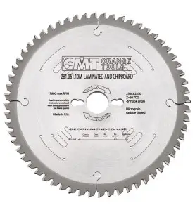 Vente de LAME CIRCULAIRE CARBURE SCIE A FORMAT COUPE NEGAT CMT, numéro 1945 / cmt_28109712M à 99,16 €HT soit 118,99 €TTC. 