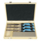 3 Ciseaux A Bois /Manche Bi-Mat L12/26/40 + Pierre Coffret ref 780.500.03 Leman
