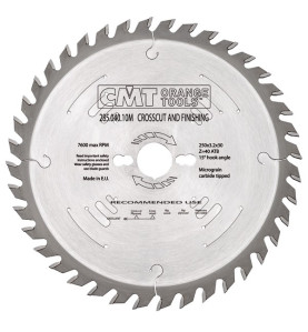 Vente de Lame circulaire carbure
dia 260 x 1.8 / 2.8 z.48 
al 30 + 2 te /10/60 + 2/7/42 CMT, numéro 1948 / cmt_28504811M à 63,33