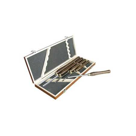 COFFRET assortiment 5 OUTILS DE TOURNAGE Acier