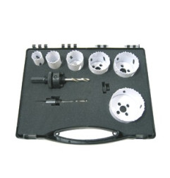 Vente de COFFRET 6 trépans bi-métal D.22/29/35/44/51/67 +2 mandrins +1 foret Leman, numéro 14443 / mn_3063 à 57,49 €HT soit 68,9