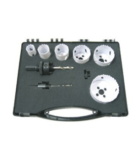 Vente de COFFRET 6 trépans bi-métal D.22/29/35/44/51/67 +2 mandrins +1 foret Leman, numéro 14443 / mn_3063 à 57,49 €HT soit 68,9