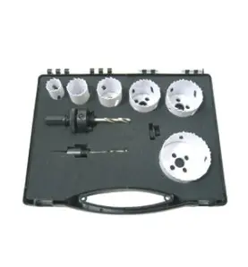 Vente de COFFRET 6 trépans bi-métal D.22/29/35/44/51/67 +2 mandrins +1 foret Leman, numéro 14443 / mn_3063 à 57,49 €HT soit 68,9