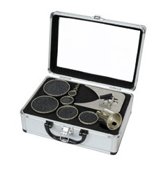 Vente de COFFRET 10 TREPANS diamantés D.6 à 67 + Guide / Grès/cérame Leman, numéro 14444 / mn_4071 à 172,91 €HT soit 207,49 €TTC