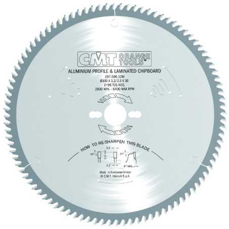 Vente de Lame circulaire carbure dia 190 x 2.2 / 2.8 z.64 tn al 30 + 2 te ø 7 / ø 42 CMT, numéro 1952 / cmt_29619064M à 51,66 €H