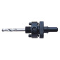 Mandrin Hexa 9.5 Mm + Foret Trepans Bim Sup D30 ref 10060 Leman