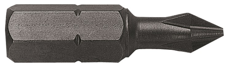 Vente de Embout de vissage POZIDRIV PZ N°2 / 25mm Leman, numéro 14581 /  mn_51202 à 0,62 €HT soit 0,74 €TTC.