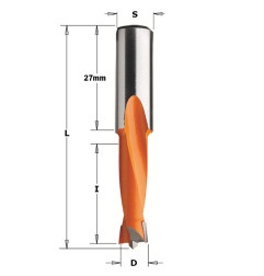 Vente de Mèches pour perceuses multi-broches - 310 - D : 6.35 - l : 27 - L : 57.5 - S : 10x27 - Rotation : GAUCHE CMT, numéro 20