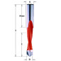 Mèches pour perceuses multi-broches - 311X - D : 9 - l : 35 - L : 70 - S : 10x30 - Rotation : GAUCHE