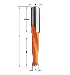 Vente de Mèches pour perceuses multi-broches - 311 - D : 12 - l : 35 - L : 70 - S : 10x30 - Rotation : DROITE CMT, numéro 2186 /