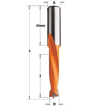Vente de Mèches pour perceuses multi-broches - 311 - D : 12.7 - l : 35 - L : 70 - S : 10x30 - Rotation : GAUCHE CMT, numéro 2189