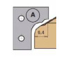 Plaquette Hm 30X25X2 Profil A Pour P.O 403.20.062 ref 030.25.02 Leman
