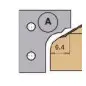 Plaquette Hm 30X25X2 Profil A Pour P.O 403.20.062 ref 030.25.02 Leman