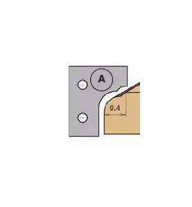 PLAQUETTE HM 30x25x2 PROFIL A POUR P.O 403.20.062