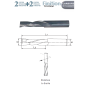 Meche Hm Massif D20X52X100 Z2+2 Finiti Dr Pos/Neg ref 7220.2052.00 Leman