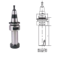 Cone Iso30 Cour Crantee Arbre Po-Fraises D30X50 ref 890.019.050 Leman