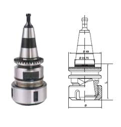 CONE ISO30 COURONNE CRANTEE PORTE PINCE GR25