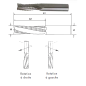 Meche Hm Massif D20X52X100 Z3 Ebauche Droite Neg ref 7301.2052.00 Leman