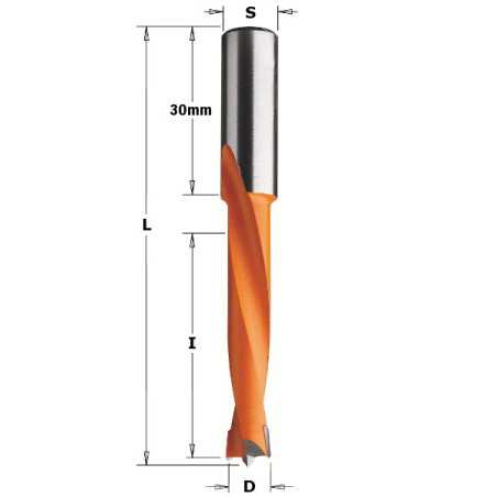 Mèches pour perceuses multi-broches - D : 6 - l : 44 - L : 77 - S : 10x30 - Rotation : GAUCHE