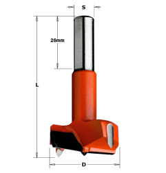 Vente de Mèches à façonner pour charnières - 369 - D : 40 - L : 70 - S : 10x26 - Rotation : GAUCHE CMT, numéro 2453 / cmt_369400