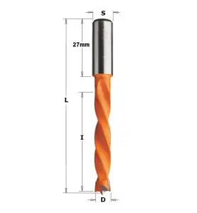 Vente de Mèches pour perceuses multi-broches - 373 - D : 8 - l : 50 - L : 85 - S : 10x27 - Rotation : DROITE CMT, numéro 2477 / 
