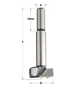 Vente de Mèches à façonner acier à queue (10mm) cylindrique - D : 14 - L : 90 - S : 10x30 - Rotation : DROITE CMT, numéro 2552 /
