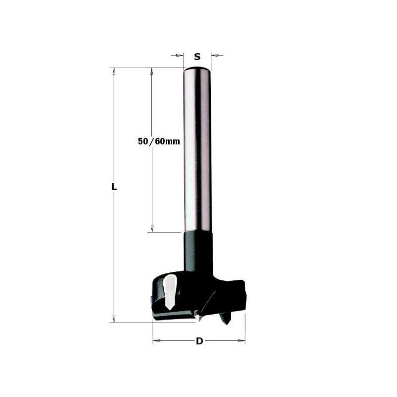 Mèches à façonner carbure à queue (10mm) cylindrique - D : 15 - L : 90 - S : 10x60 - Rotation : DROITE