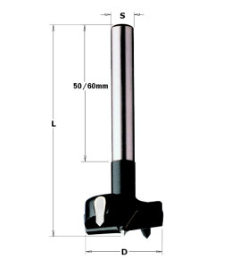 Vente de Mèches à façonner carbure à queue (10mm) cylindrique - D : 24 - L : 90 - S : 10x60 - Rotation : DROITE CMT, numéro 2567