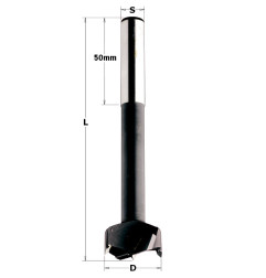 Mèches à façonner carbure à queue (13mm) cylindrique - D : 25 - L : 125 - S : 13 - Rotation : DROITE