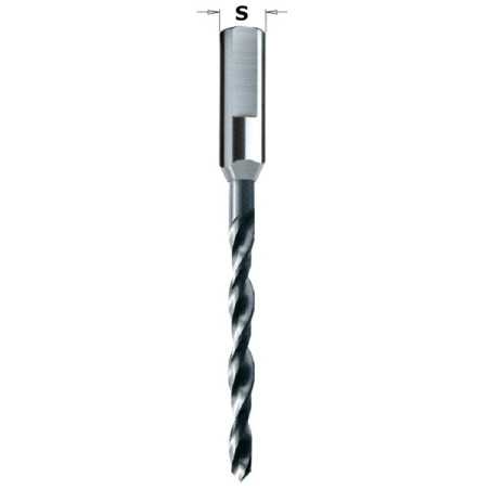 Vente de Meche helicoidale pour charniere anuba coupe a gauche, d7.7mm, l165mm ref 51516151 CMT, numéro 2634 / cmt_51516151 à 