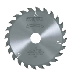Vente de Lame de scie au carbure, 120 x 1,2/1,8 x 20 mm, 24 dents, denture alternée, pour usage universel, bois Mafell, numéro 2