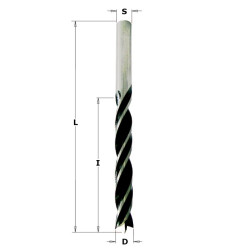 Vente de Mèches hélicoïdales - D : 15 - l : 100 - L : 160 - S : 10 - Rotation : DROITE CMT, numéro 2687 / cmt_51715051 à 18,33 €