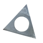 Fer de chanfrein 22 x 22 x 2 mm (il en faut 4)