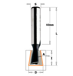 Vente de Fraise à queue d'aronde 9° - D : 14 - l : 16 - L : 60 - A : 9° - S : 10 - Rotation : DROITE CMT, numéro 2693 / cmt_5231