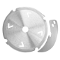 Set de lame scie diamantée 160 x 2,4/3,0 x 20 mm, 4 dents, denture plate/denture trapézoïdale, couteau diviseur inclus