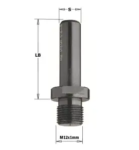 Vente de Queues cylindriques pour mèches interchangeables - S : 8x30 - LB : 35 - Rotation : DROITE CMT, numéro 2709 / cmt_53208