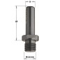 Queues cylindriques pour mèches interchangeables - S : 10x50 - LB : 60 - Rotation : DROITE